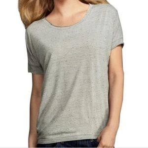 Cabi Oversized Gray Slub Forum Shirt